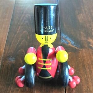 FAO Schwarz Push Along Wooden Soldier Toy